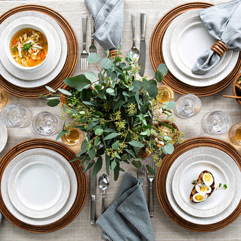 Blenheim Oak table setting