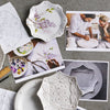 Floral Sketch dinnerware pattern comes from the branches of trees or vines: wisteria, jasmine, cherry blossom, and camellia. 