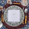 Veronica Beard & Juliska Collection table setting and dinner invite.