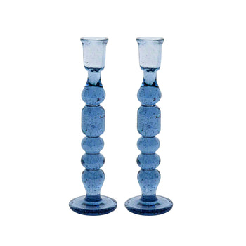 product: Provence 9" Candlestick set/2 - Chambray