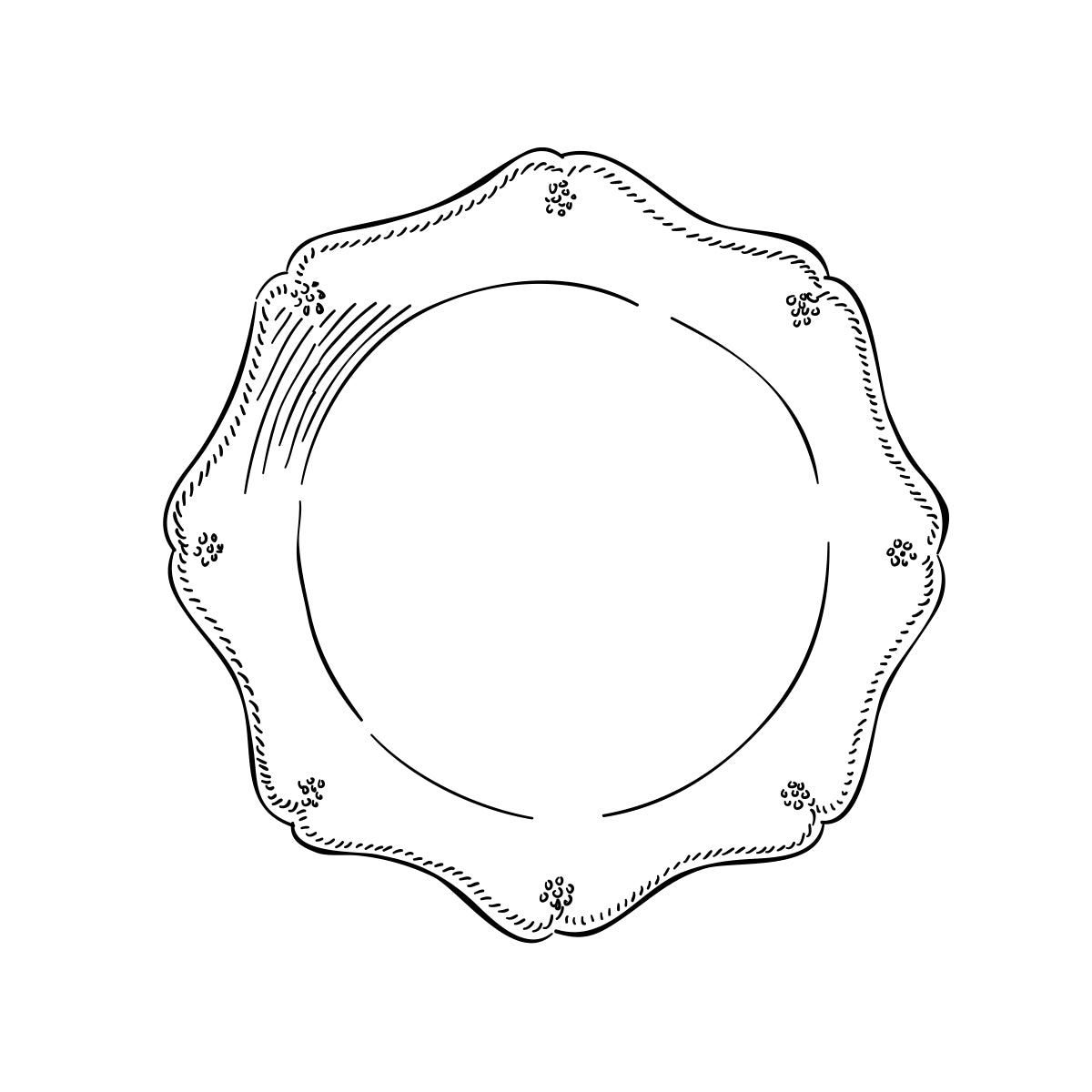 Illustration of side salad plate.