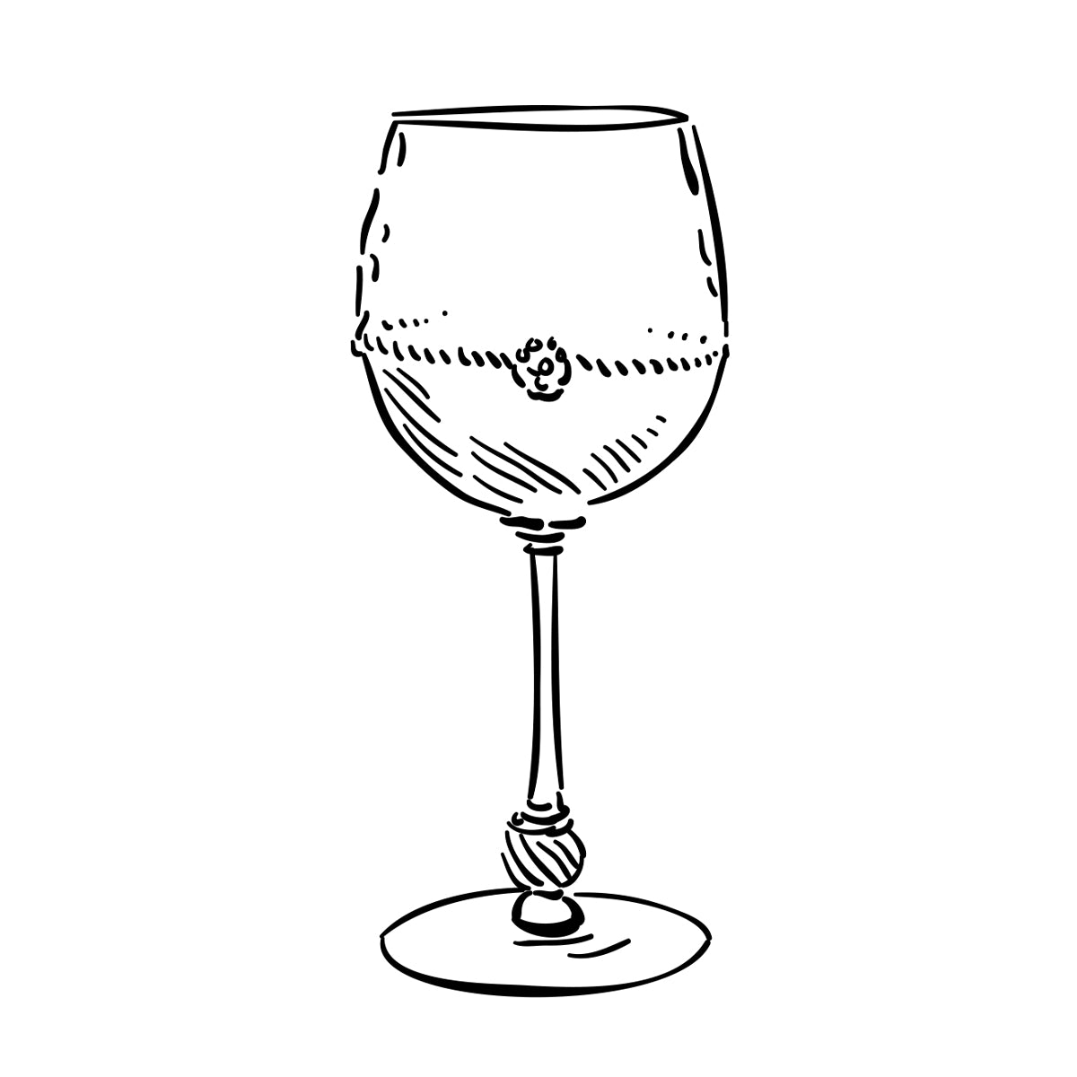 Illustration of a Graham wine glass.