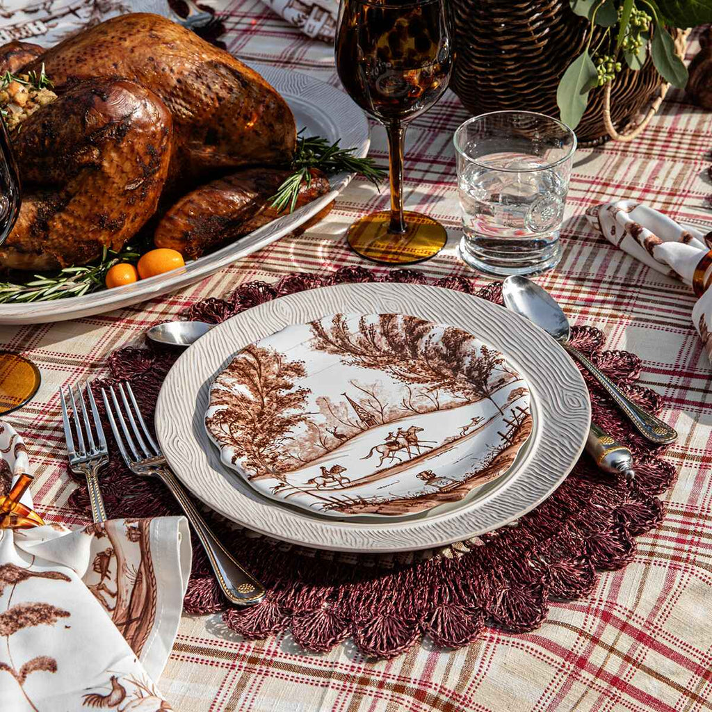 Thanksgiving harvest collection featuring the country estate harvest plate and napkin